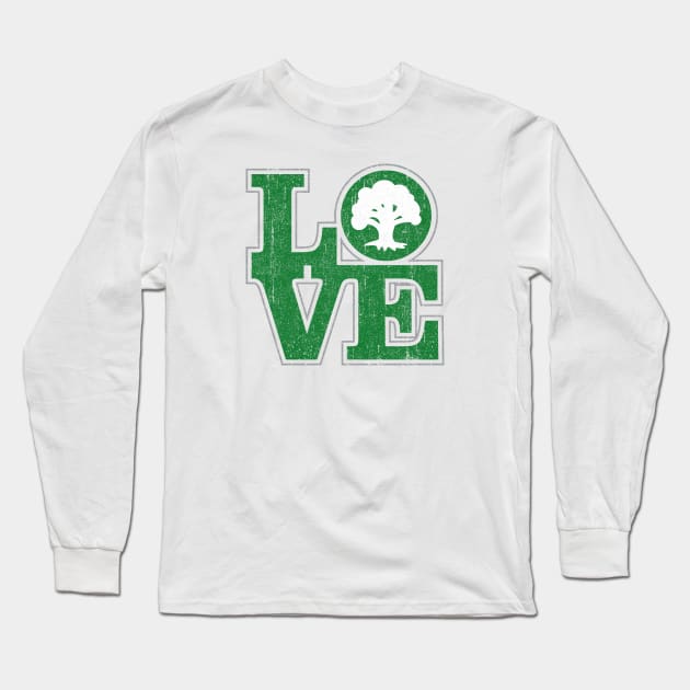 Love Green (Variant) Long Sleeve T-Shirt by huckblade